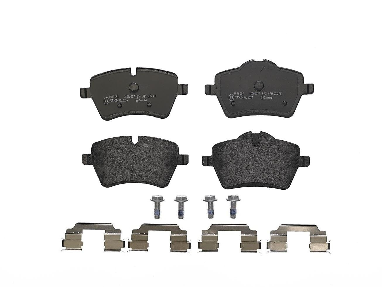 Top View of Brake Pad BREMBO P06051