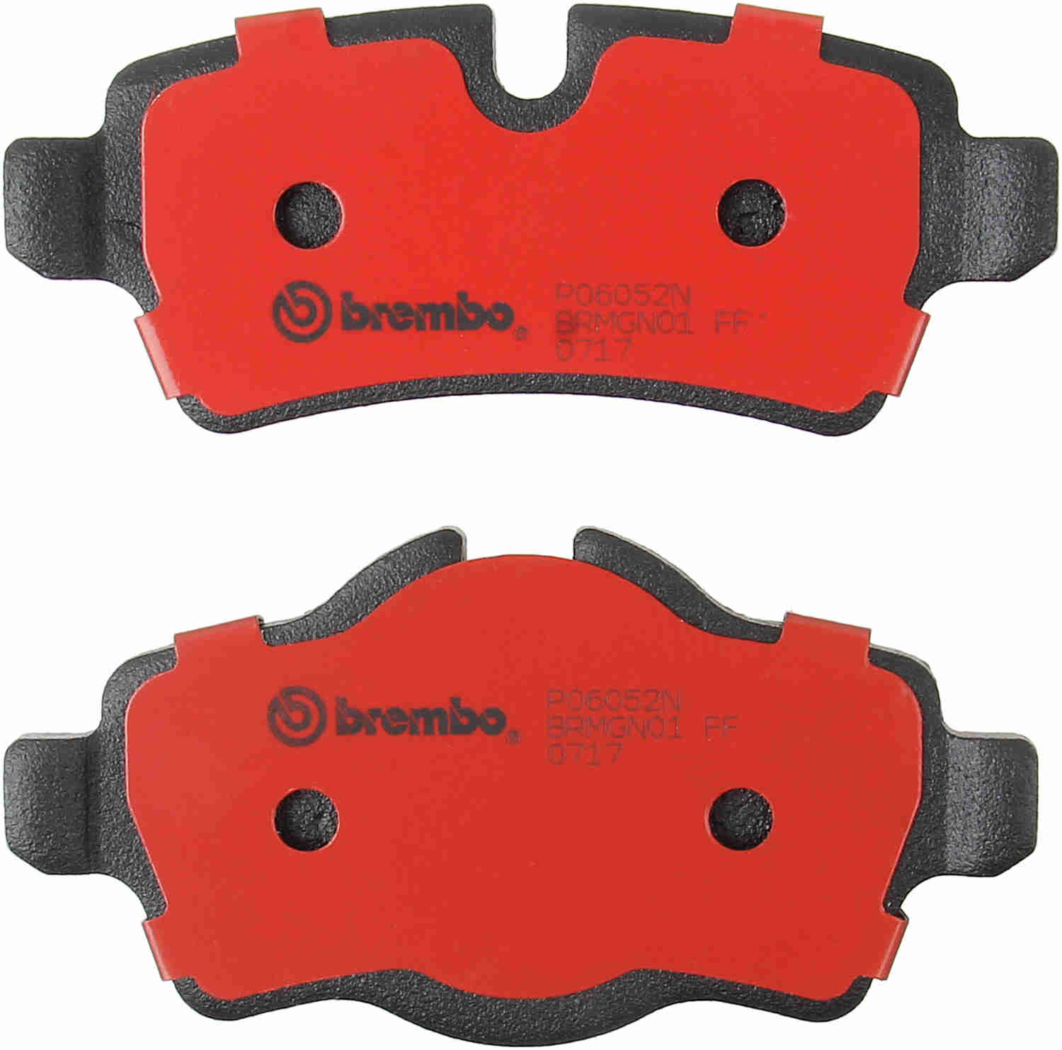 Back View of Rear Disc Brake Pad Set BREMBO P06052N