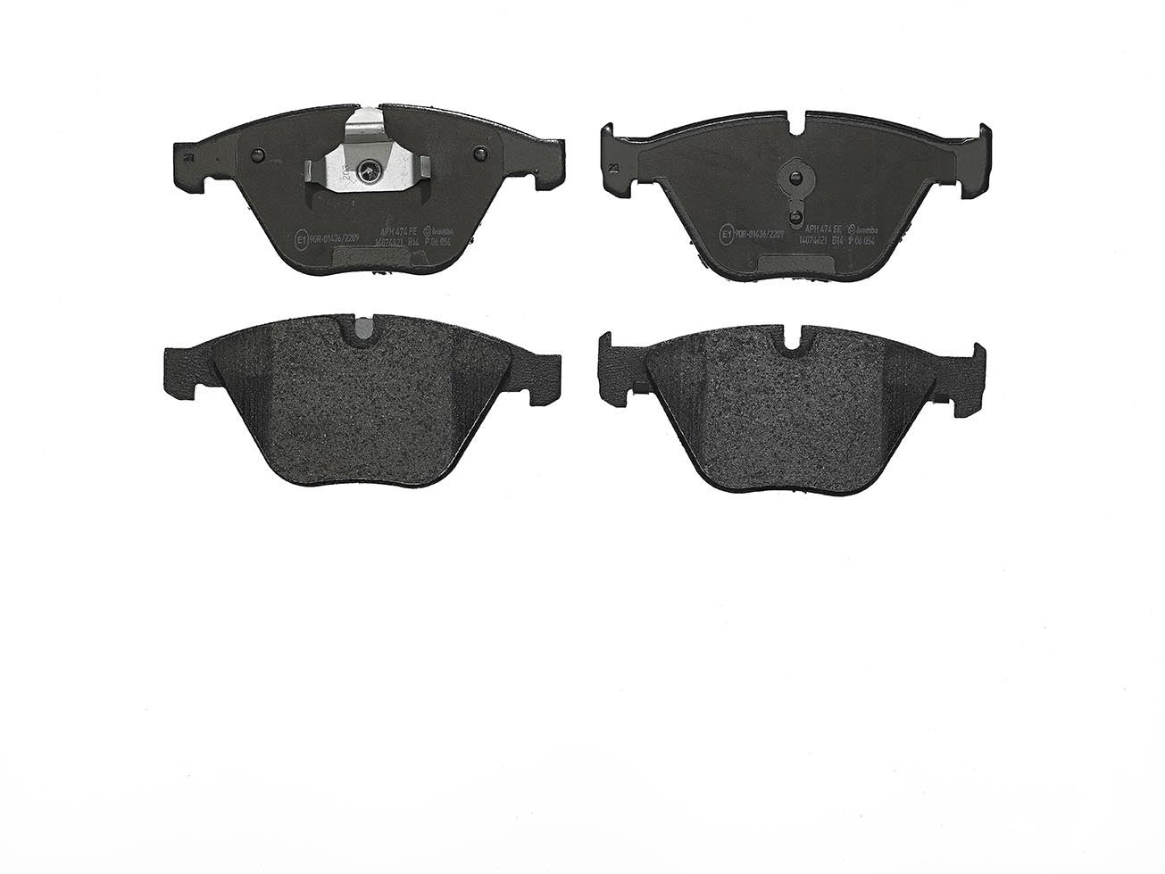 Top View of Front Disc Brake Pad Set BREMBO P06054