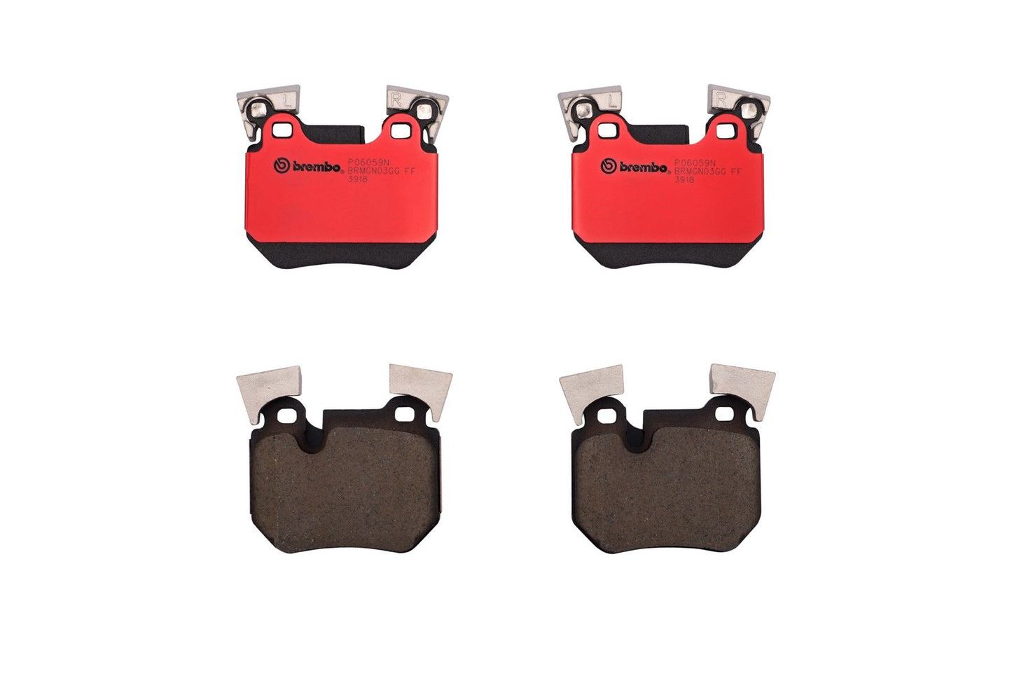 Top View of Rear Disc Brake Pad Set BREMBO P06059N