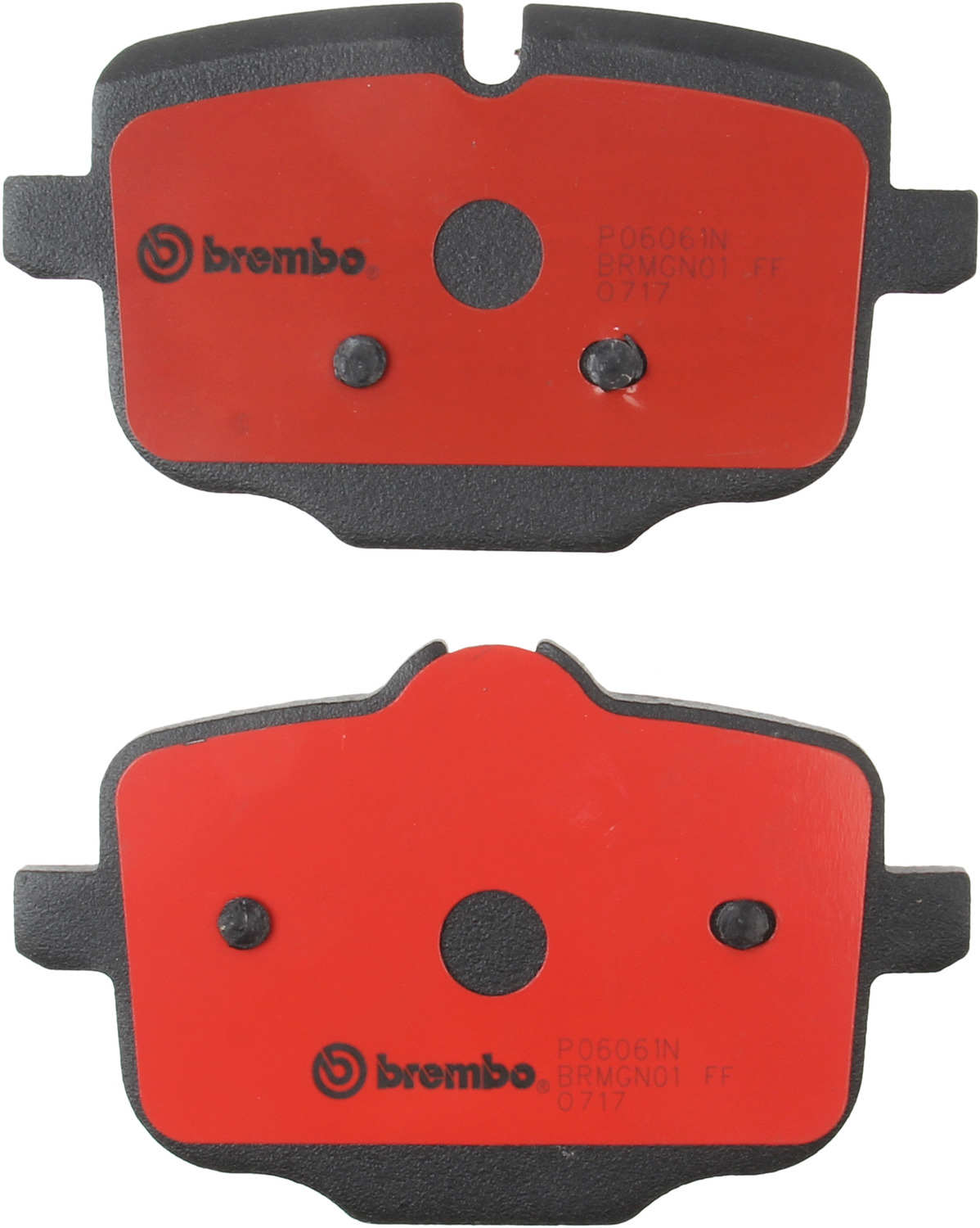 Back View of Rear Disc Brake Pad Set BREMBO P06061N