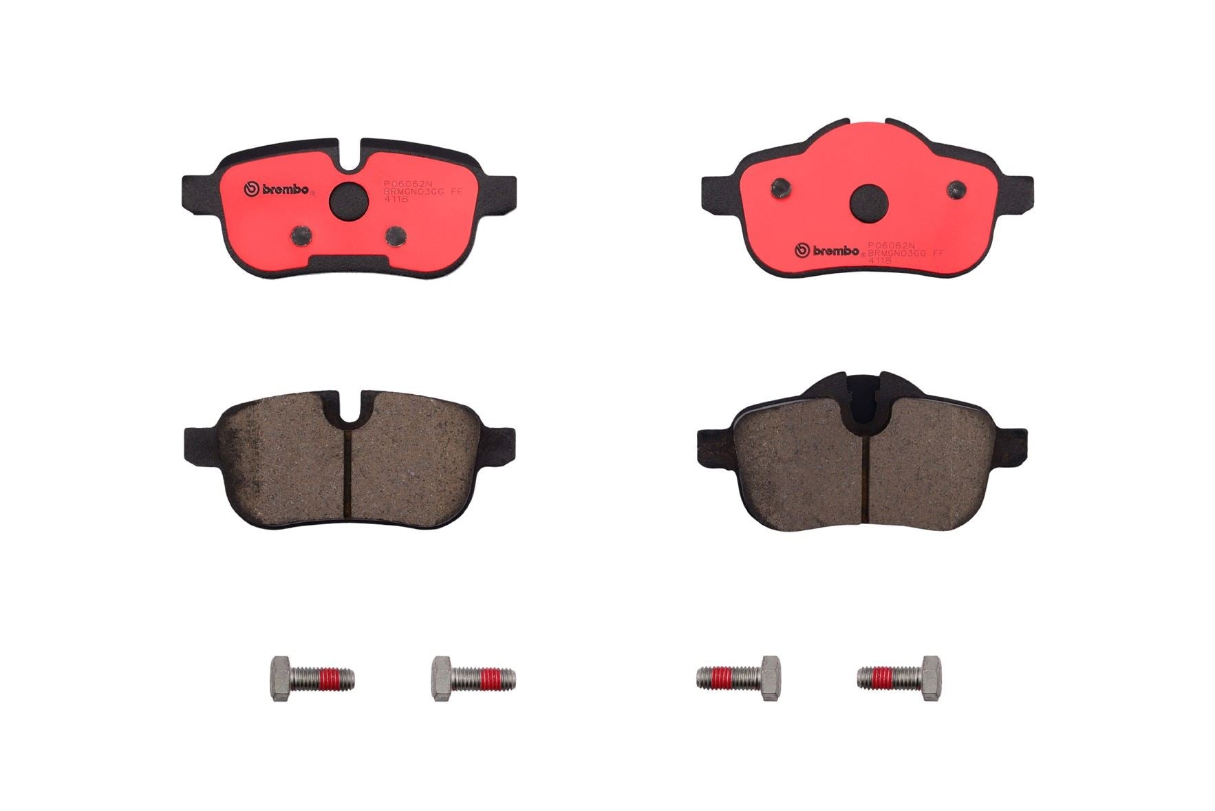 Top View of Rear Disc Brake Pad Set BREMBO P06062N