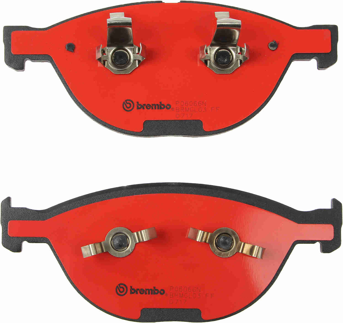 Back View of Front Disc Brake Pad Set BREMBO P06066N