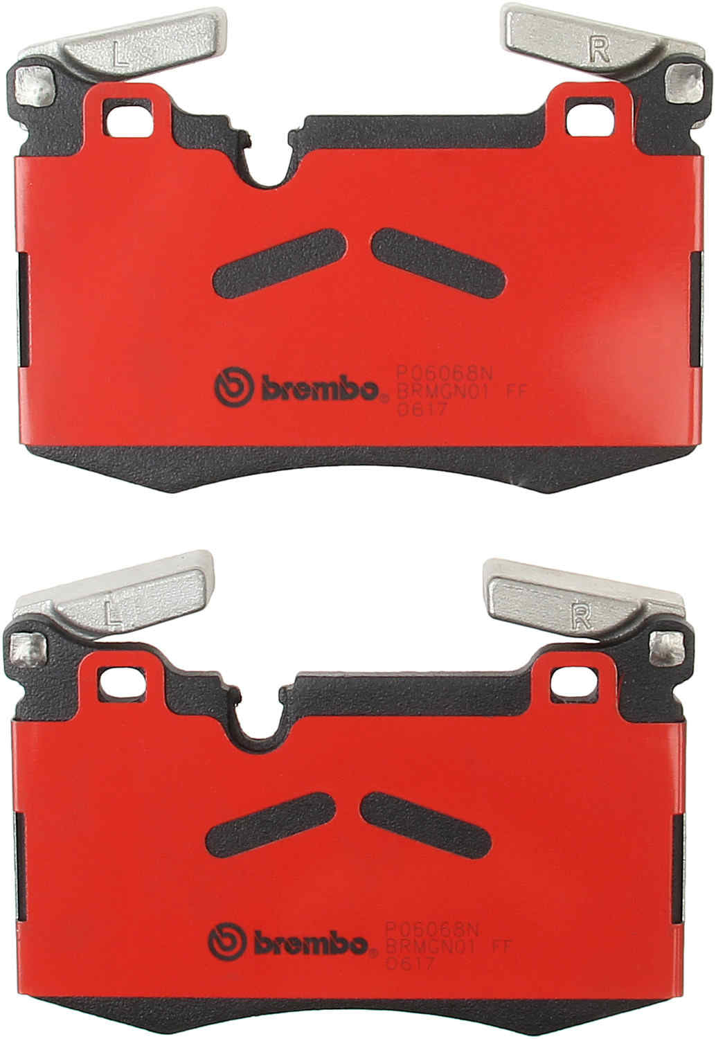 Back View of Front Disc Brake Pad Set BREMBO P06068N