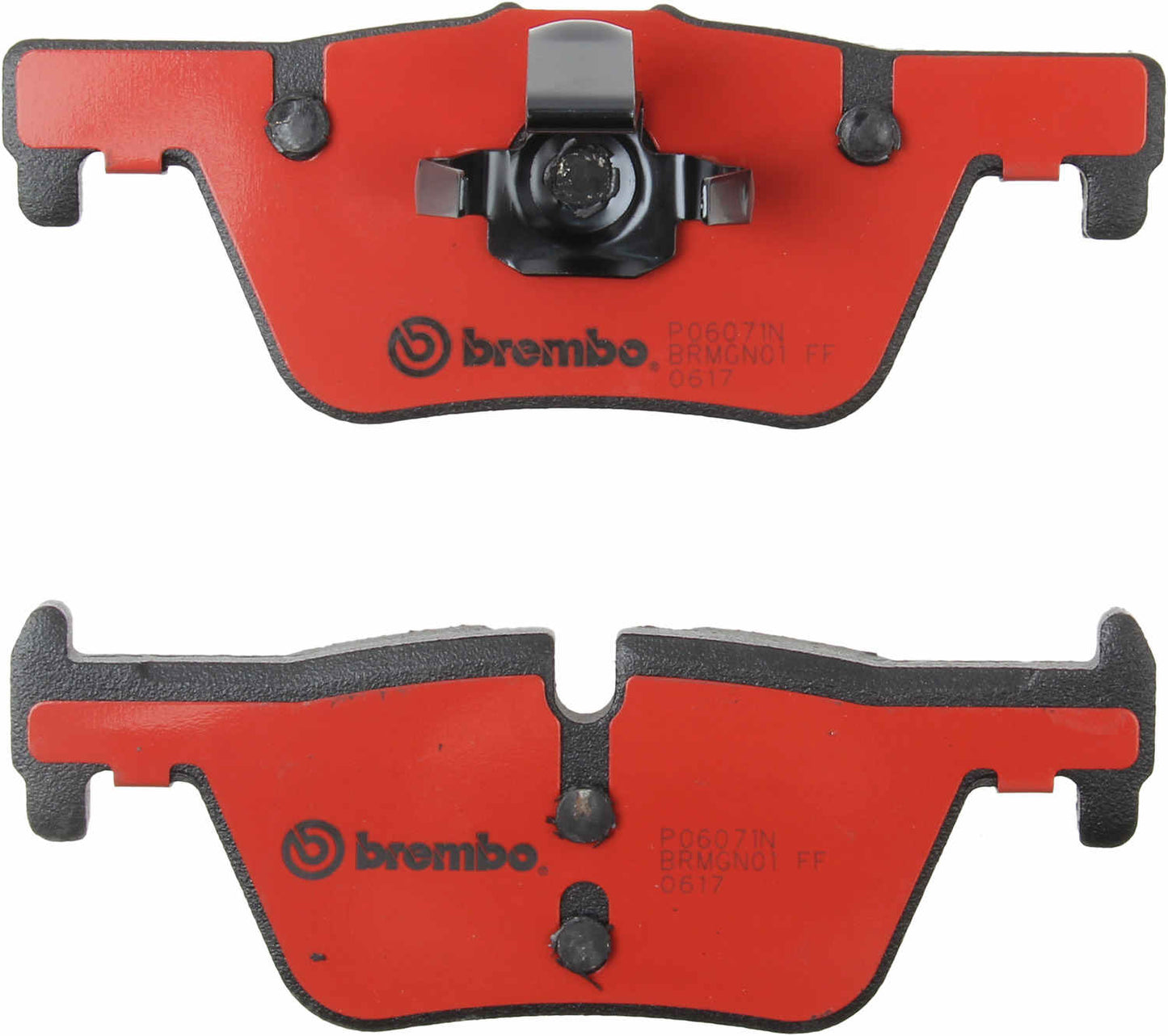 Back View of Rear Disc Brake Pad Set BREMBO P06071N