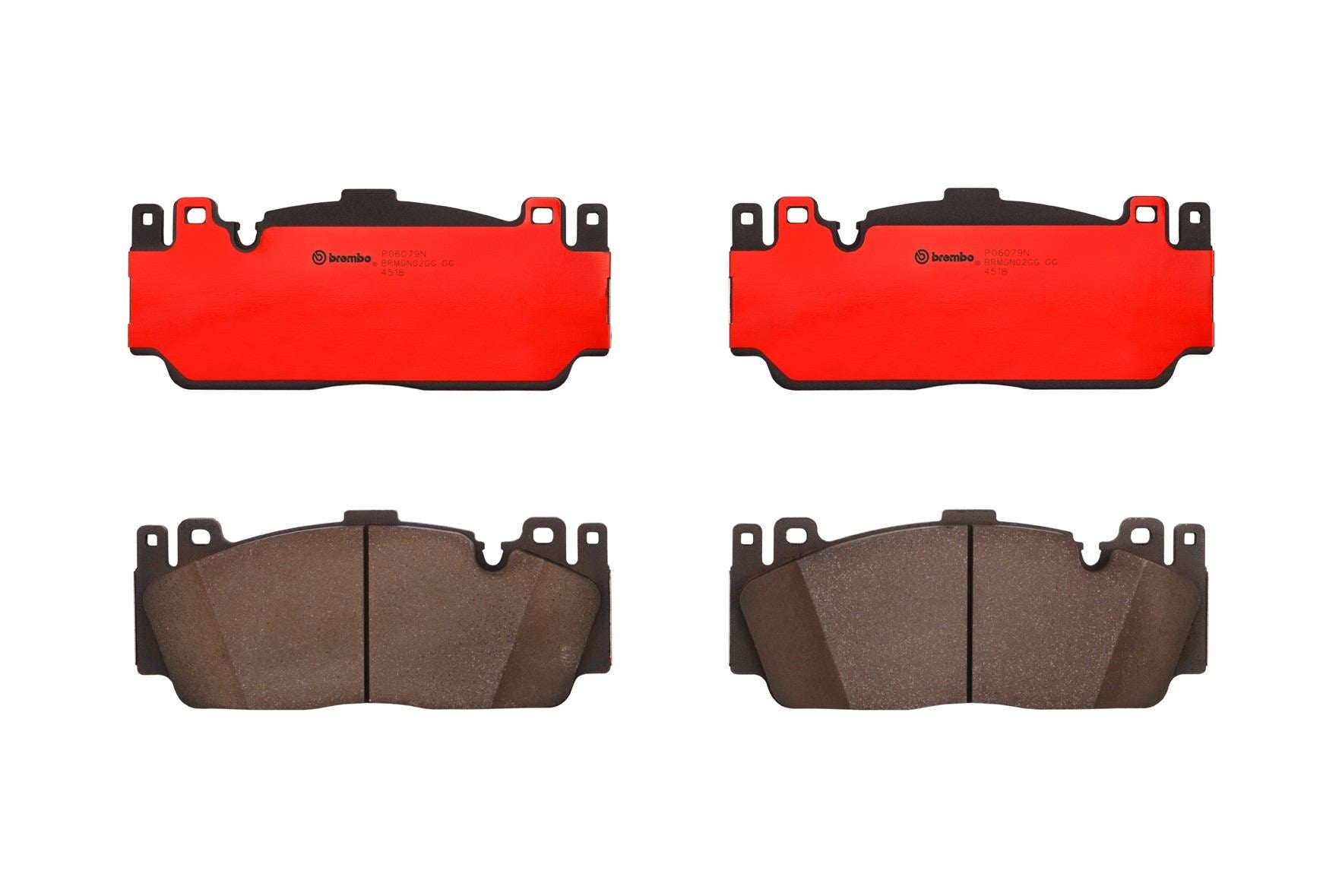 Top View of Front Disc Brake Pad Set BREMBO P06079N