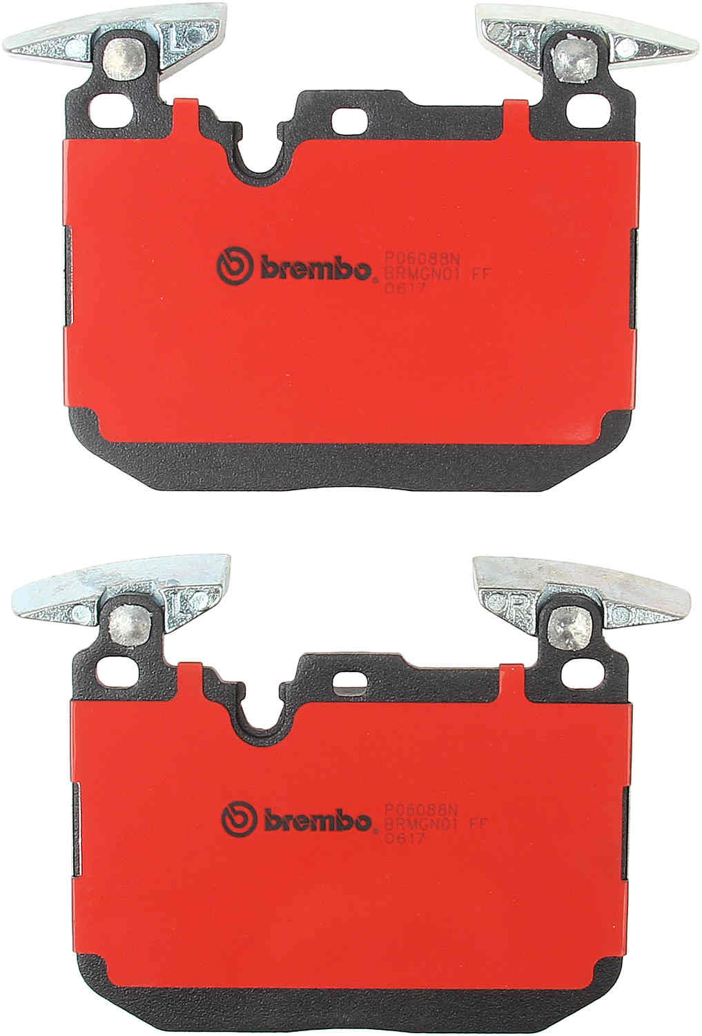 Back View of Front Disc Brake Pad Set BREMBO P06088N