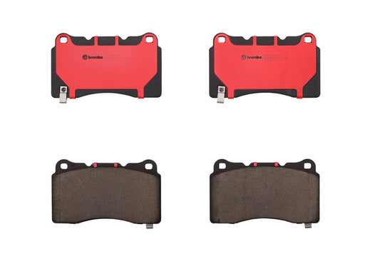 Top View of Front Disc Brake Pad Set BREMBO P09004N