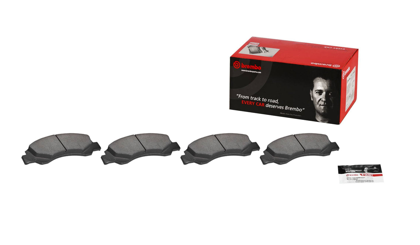 Back View of Front Disc Brake Pad Set BREMBO P09015N