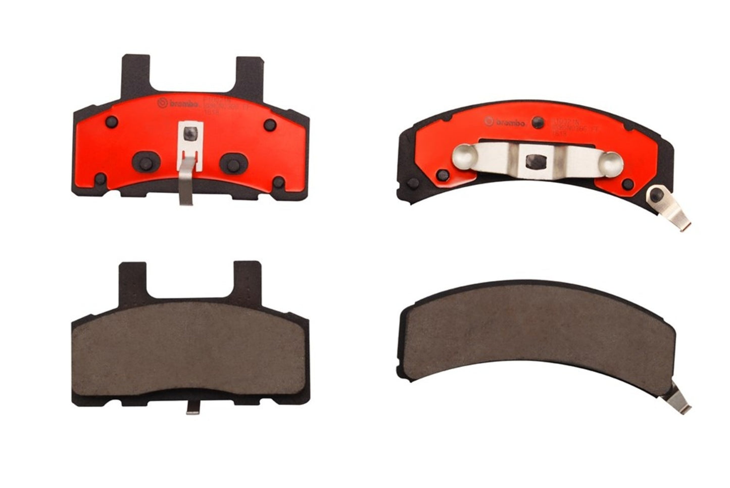 Front View of Front Disc Brake Pad Set BREMBO P10021N