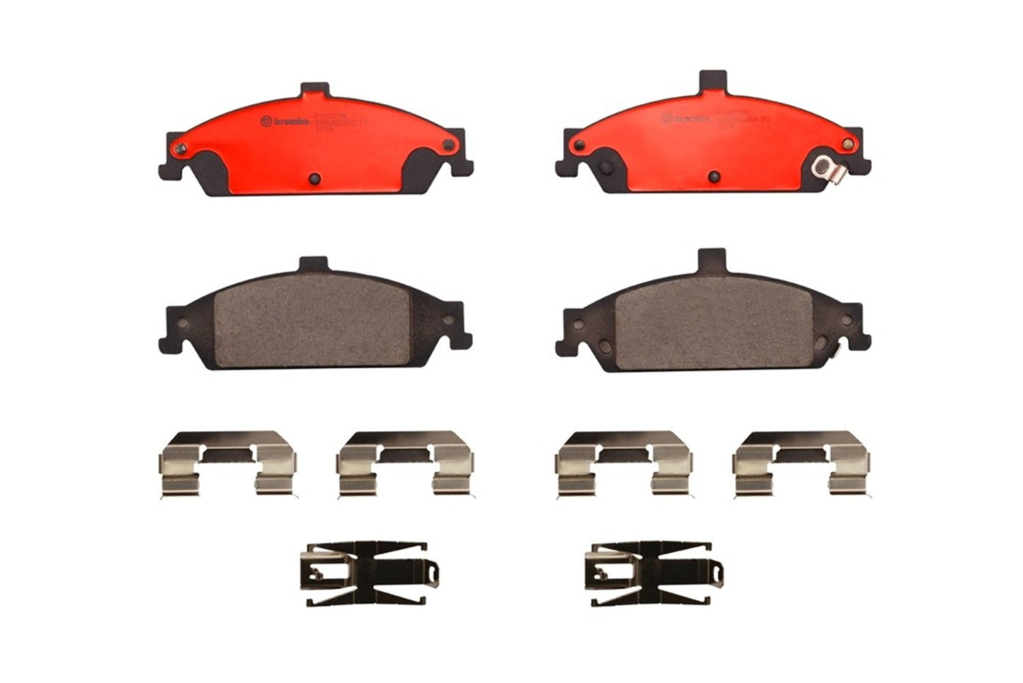 Front View of Front Disc Brake Pad Set BREMBO P10023N