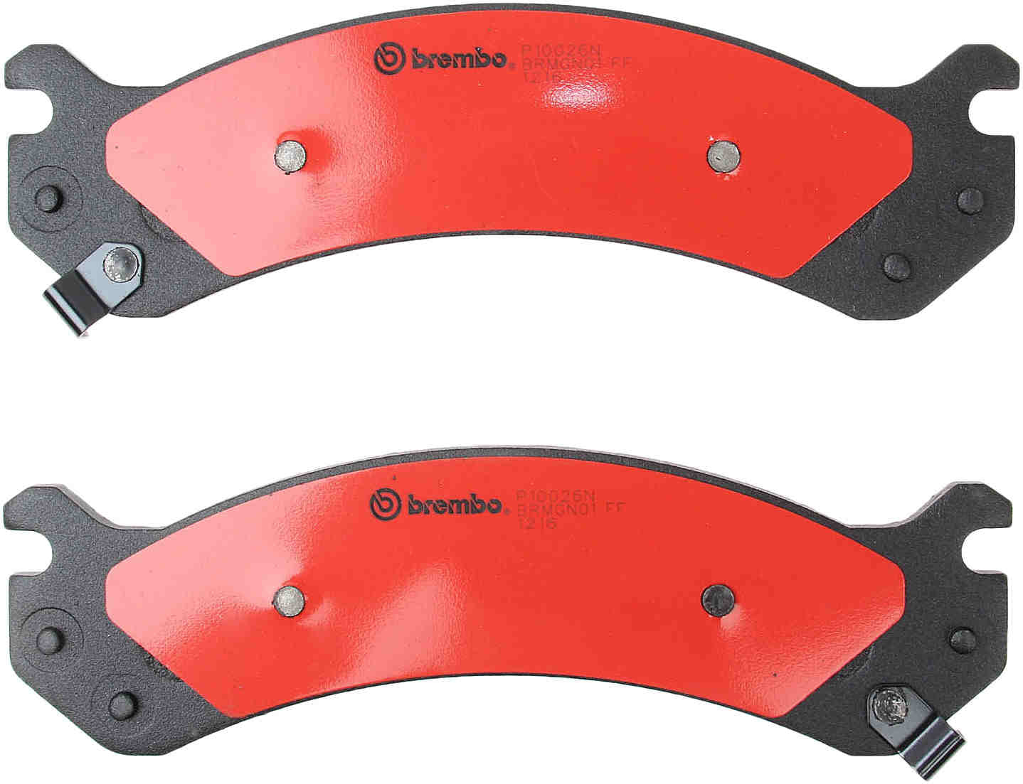 Back View of Front Disc Brake Pad Set BREMBO P10026N