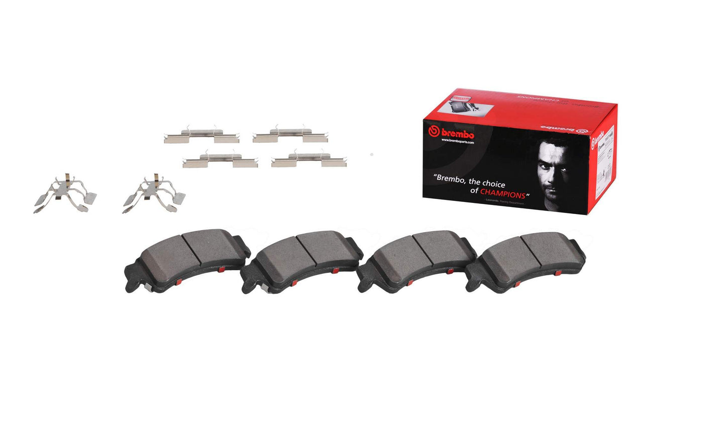 Back View of Rear Disc Brake Pad Set BREMBO P10028N