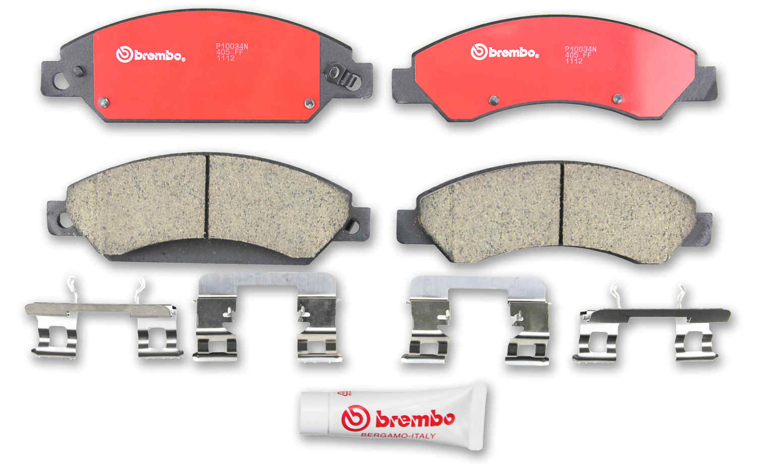 Angle View of Front Disc Brake Pad Set BREMBO P10034N