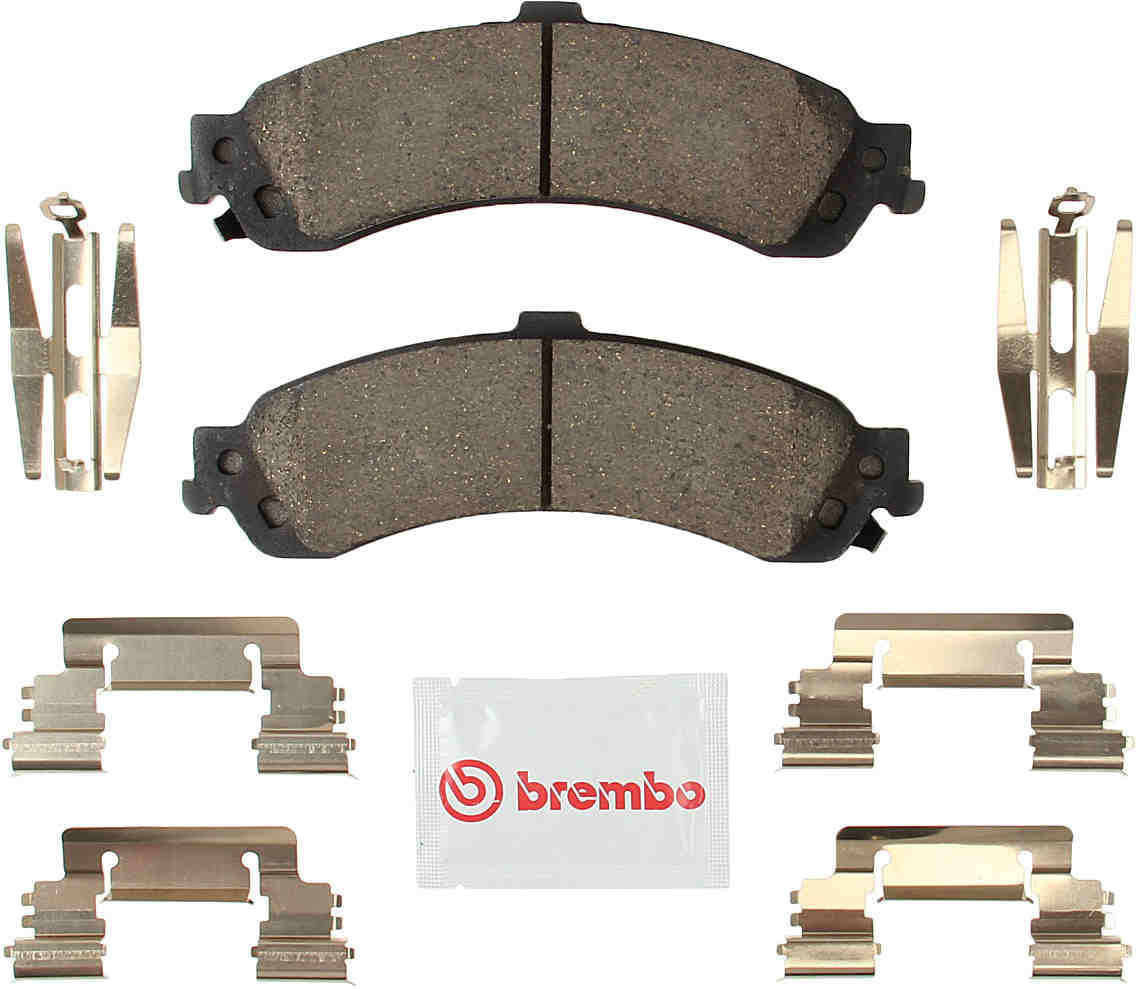 Angle View of Rear Disc Brake Pad Set BREMBO P10040N