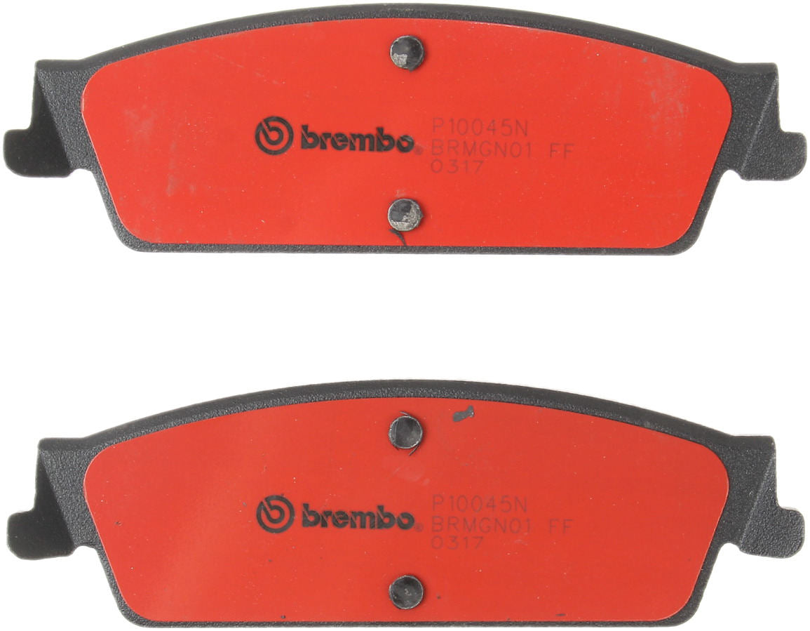 Back View of Rear Disc Brake Pad Set BREMBO P10045N