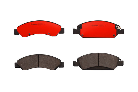 Top View of Front Disc Brake Pad Set BREMBO P10058N