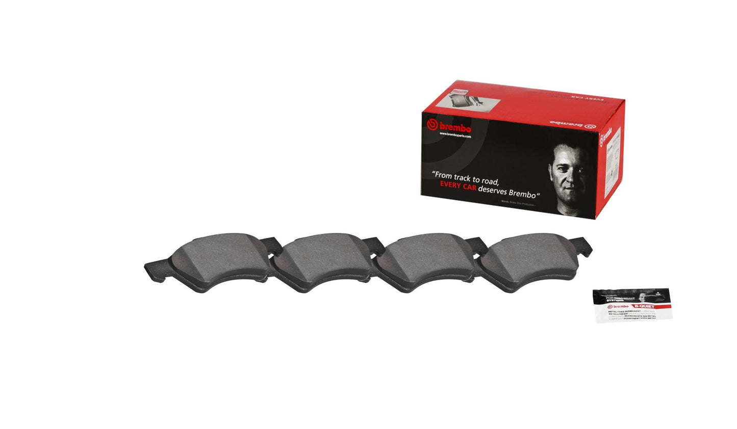 Back View of Front Disc Brake Pad Set BREMBO P11015N