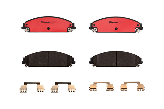 Top View of Front Disc Brake Pad Set BREMBO P11017N