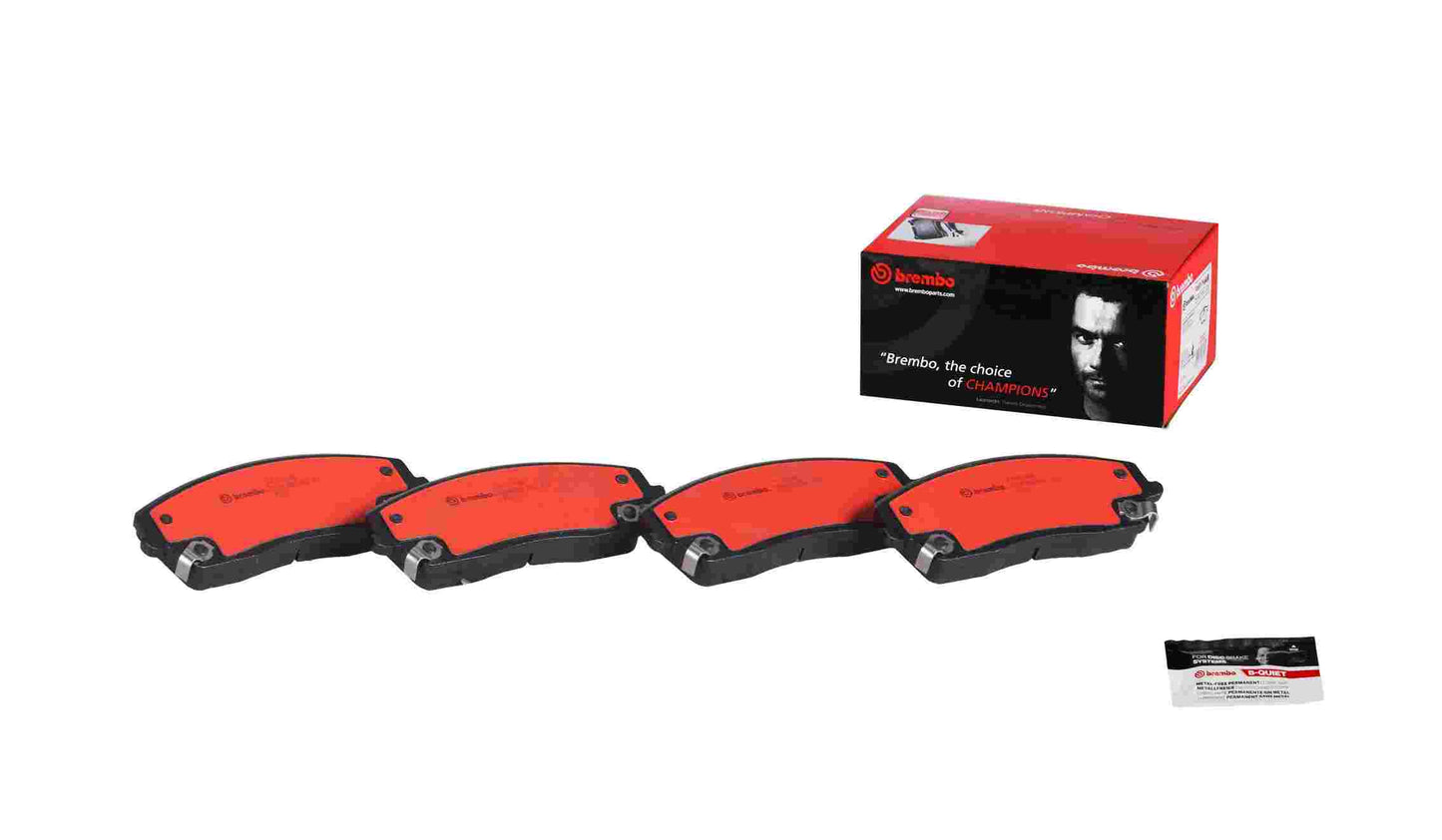 Front View of Front Disc Brake Pad Set BREMBO P11019N