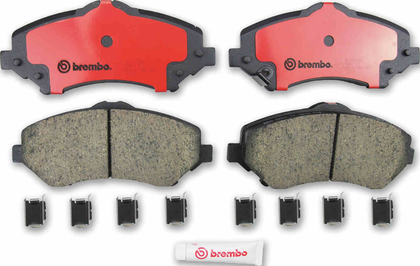 Angle View of Front Disc Brake Pad Set BREMBO P11025N