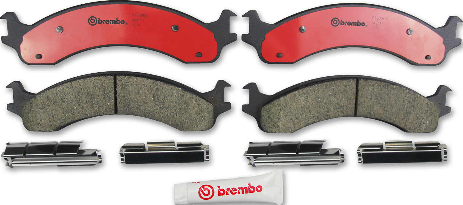 Angle View of Front Disc Brake Pad Set BREMBO P18006N