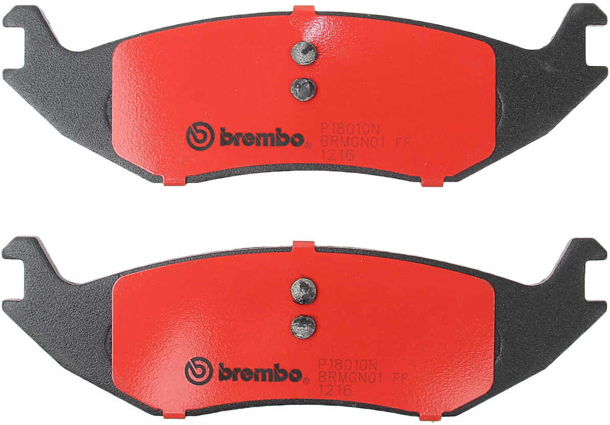 Back View of Rear Disc Brake Pad Set BREMBO P18010N