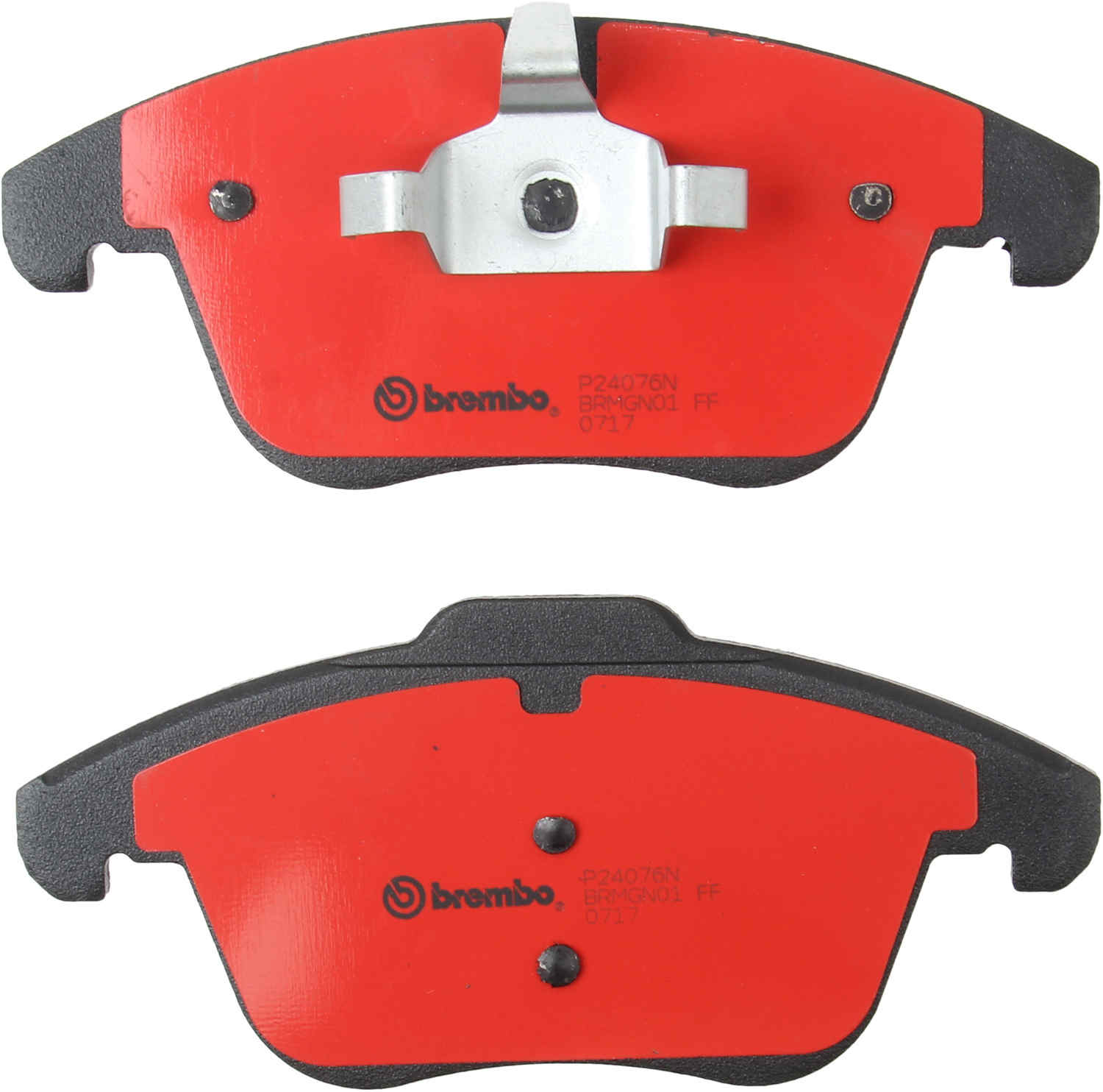 Back View of Front Disc Brake Pad Set BREMBO P24076N