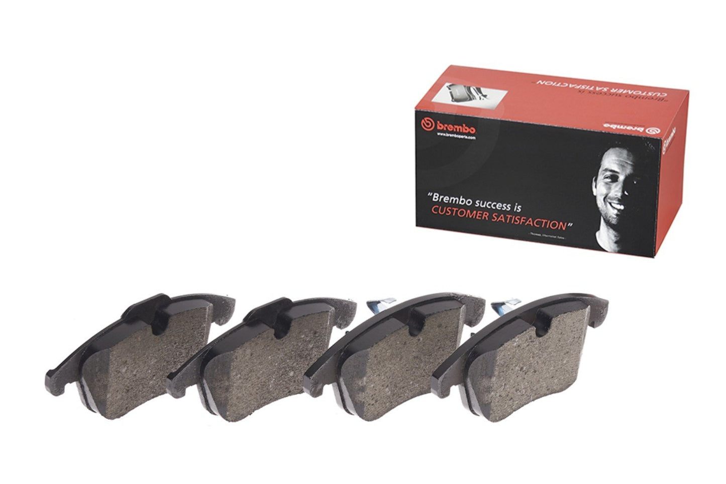 Back View of Front Disc Brake Pad Set BREMBO P24076