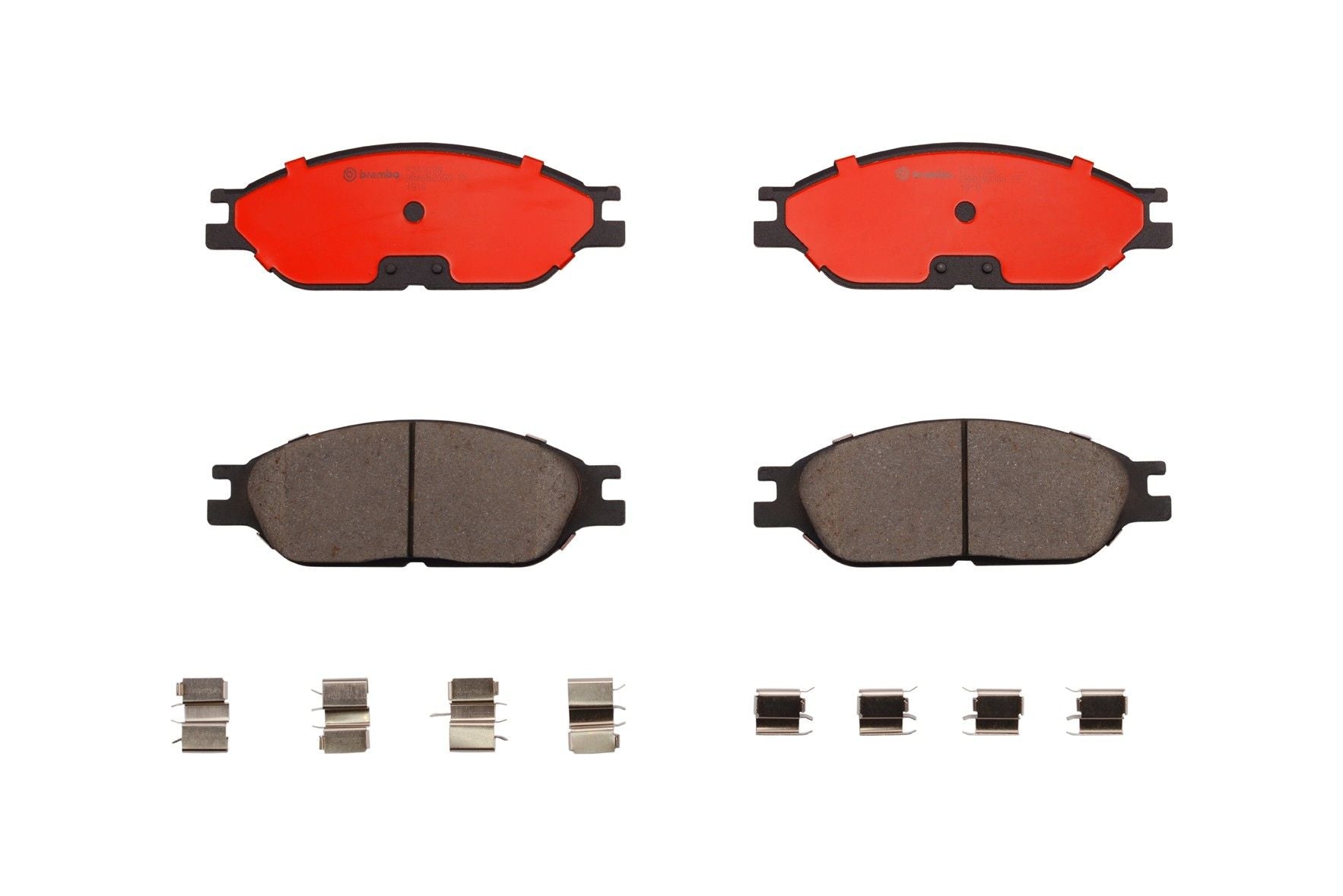 Top View of Front Disc Brake Pad Set BREMBO P24109N