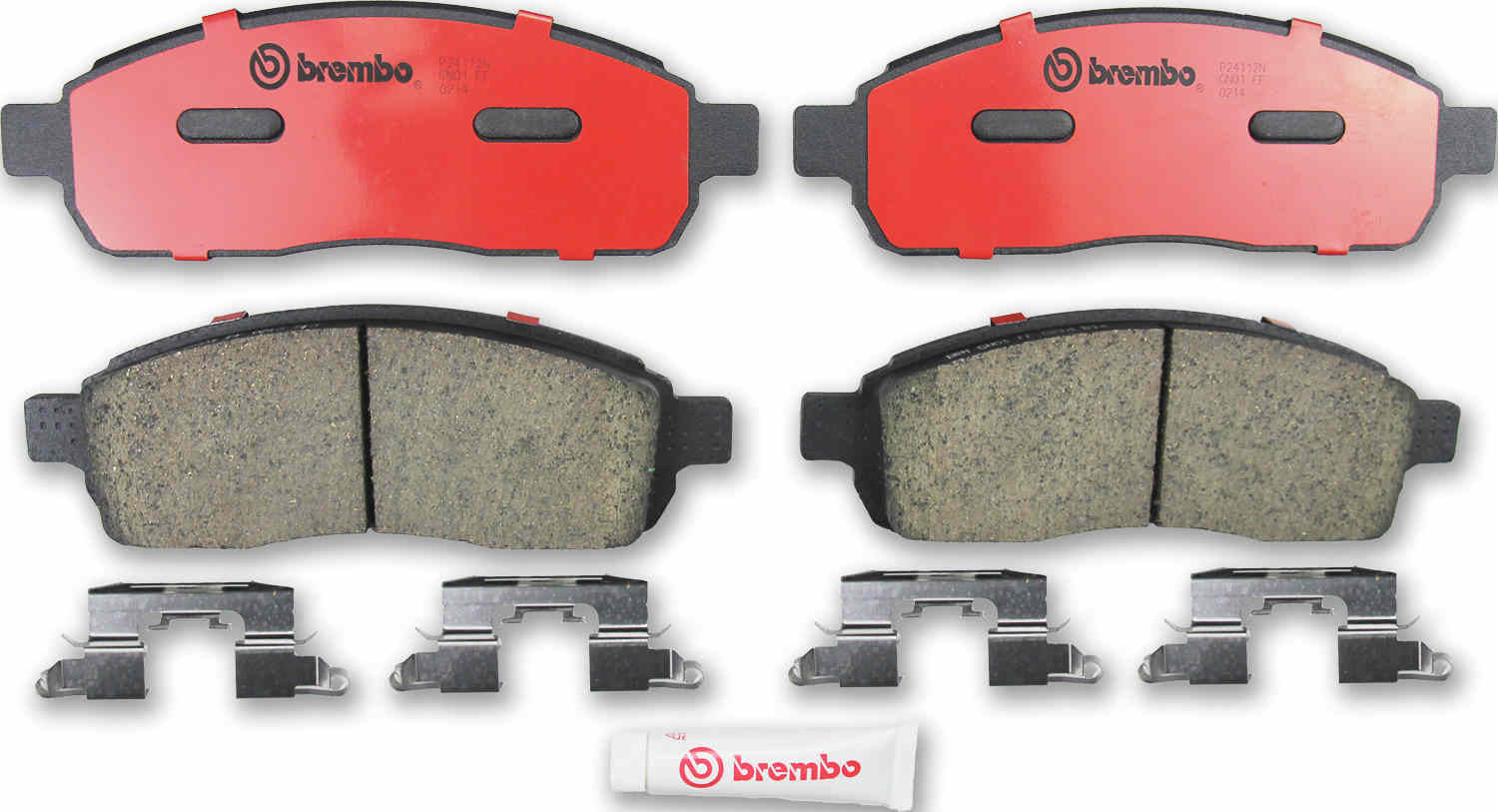 Angle View of Front Disc Brake Pad Set BREMBO P24112N