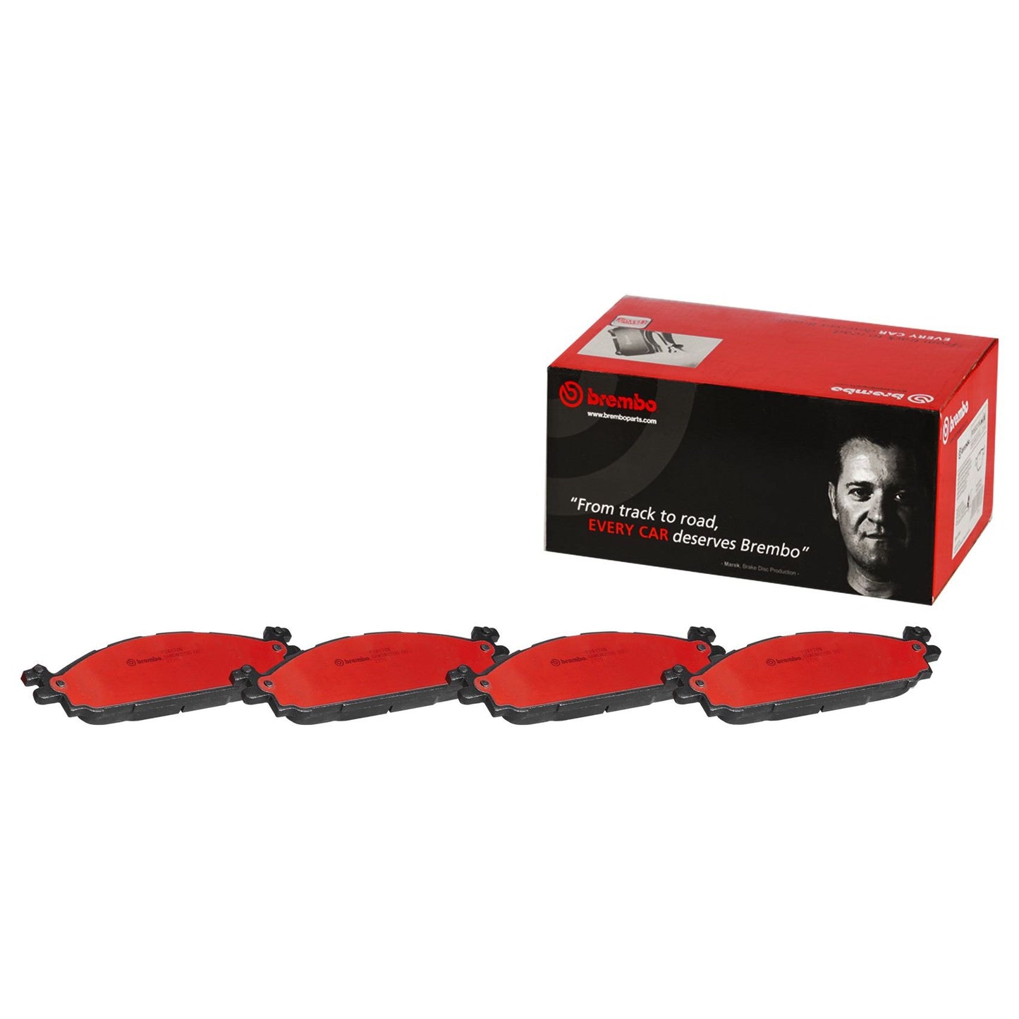 Front View of Front Disc Brake Pad Set BREMBO P24174N