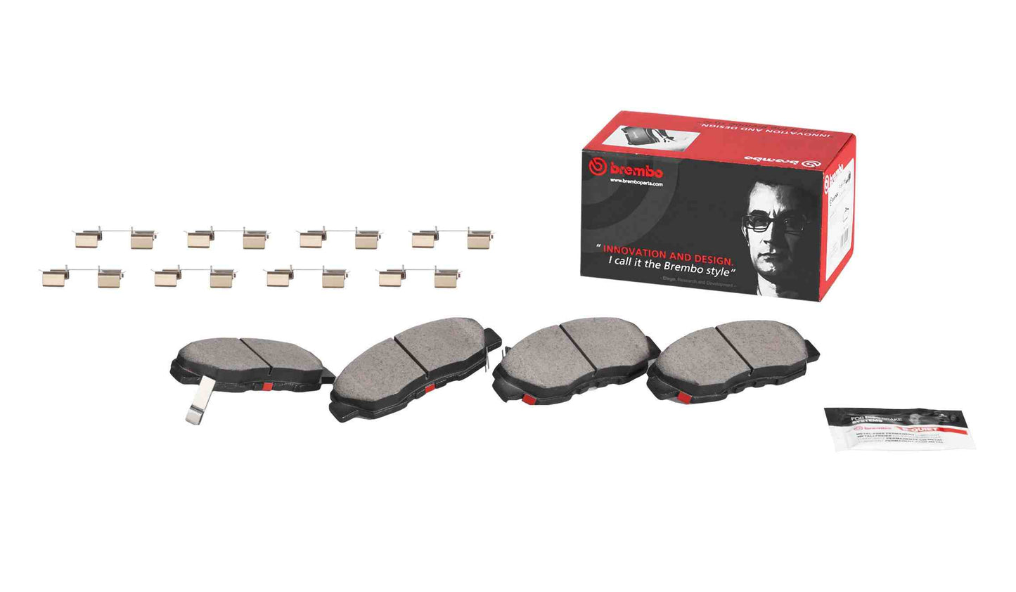 Back View of Front Disc Brake Pad Set BREMBO P28052N