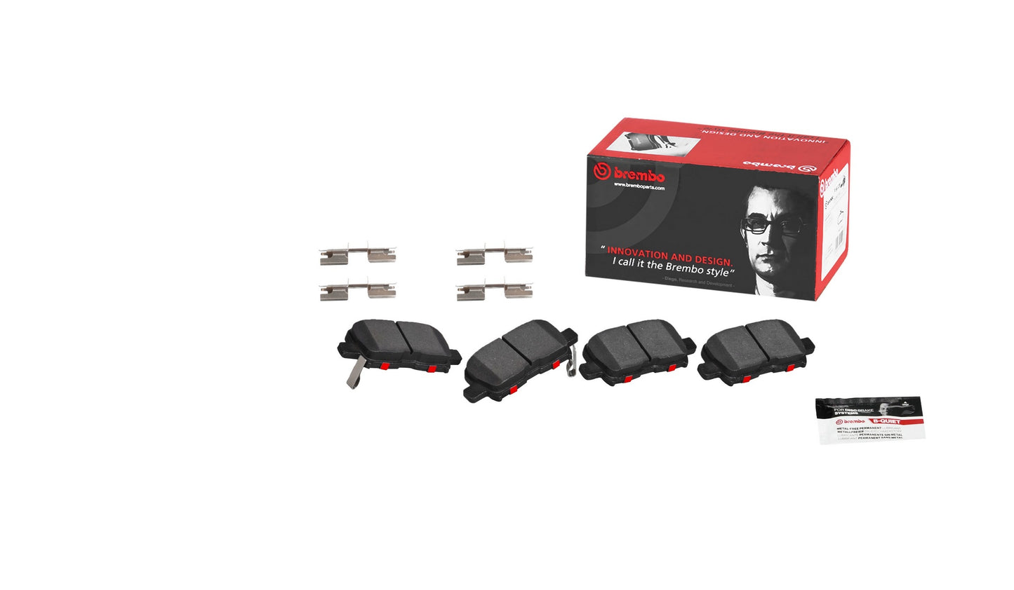 Back View of Rear Disc Brake Pad Set BREMBO P28057N