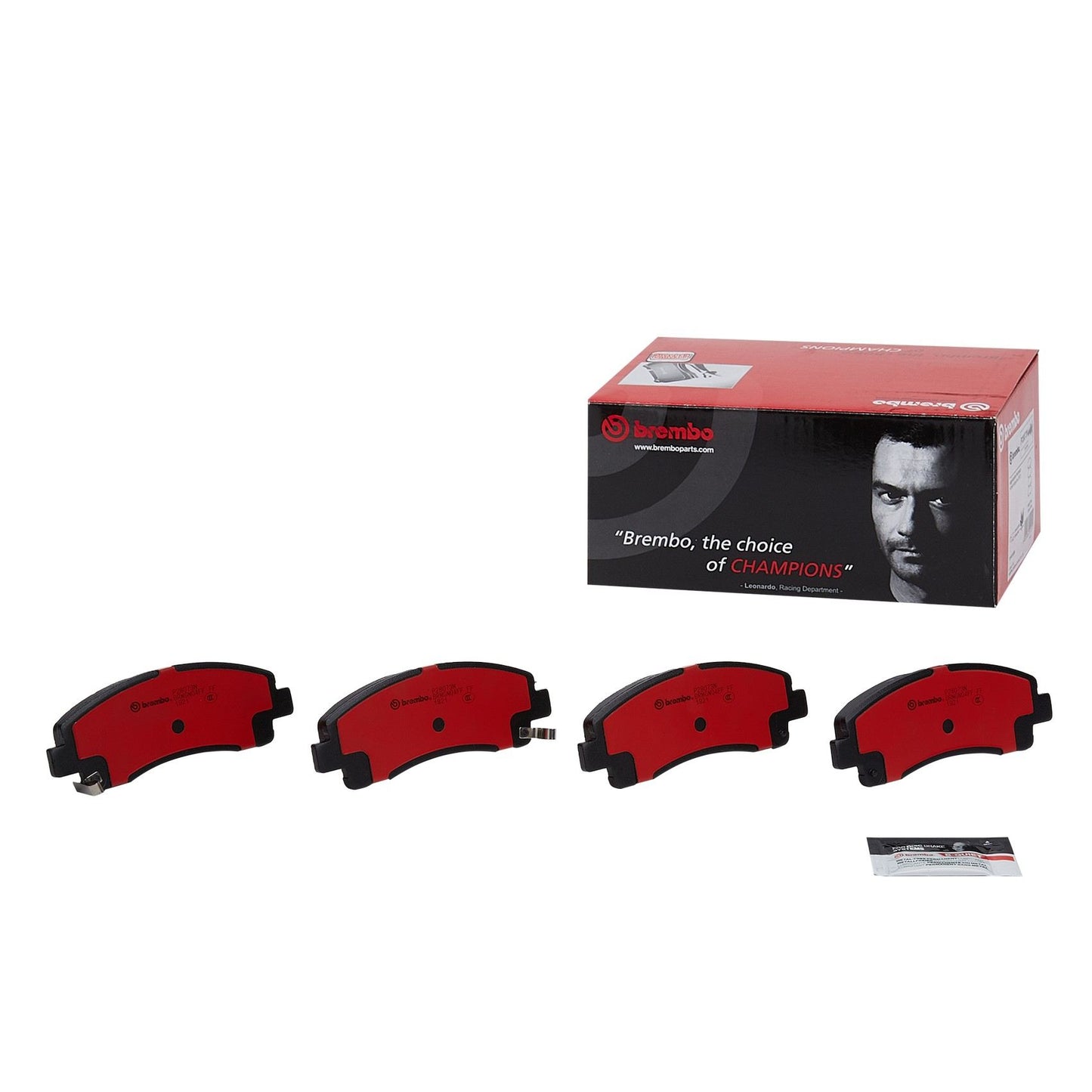 Front View of Front Disc Brake Pad Set BREMBO P28073N