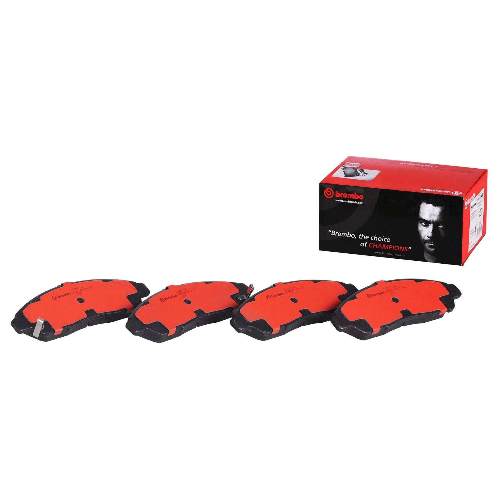 Front View of Front Disc Brake Pad Set BREMBO P28074N