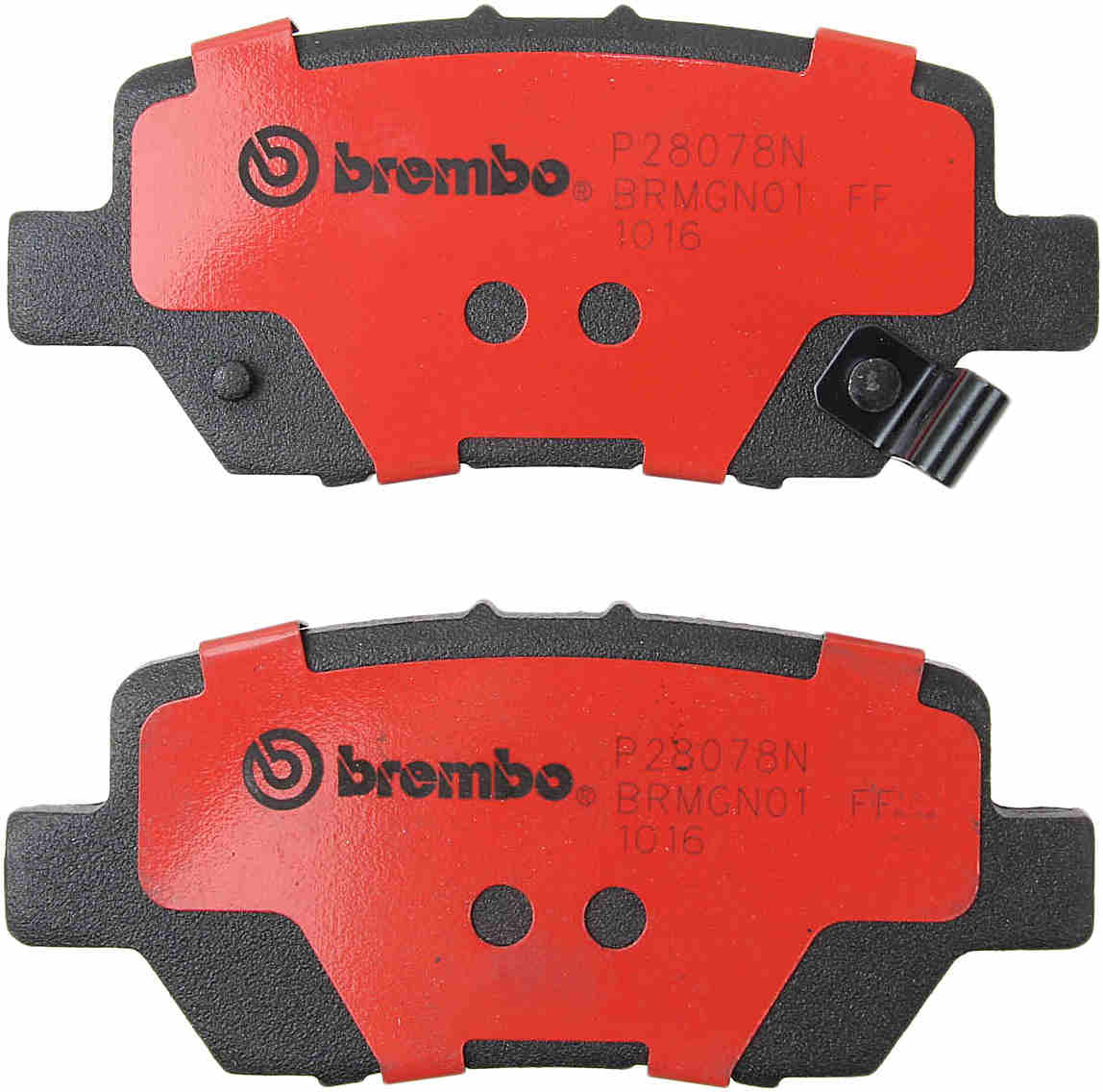 Back View of Rear Disc Brake Pad Set BREMBO P28078N