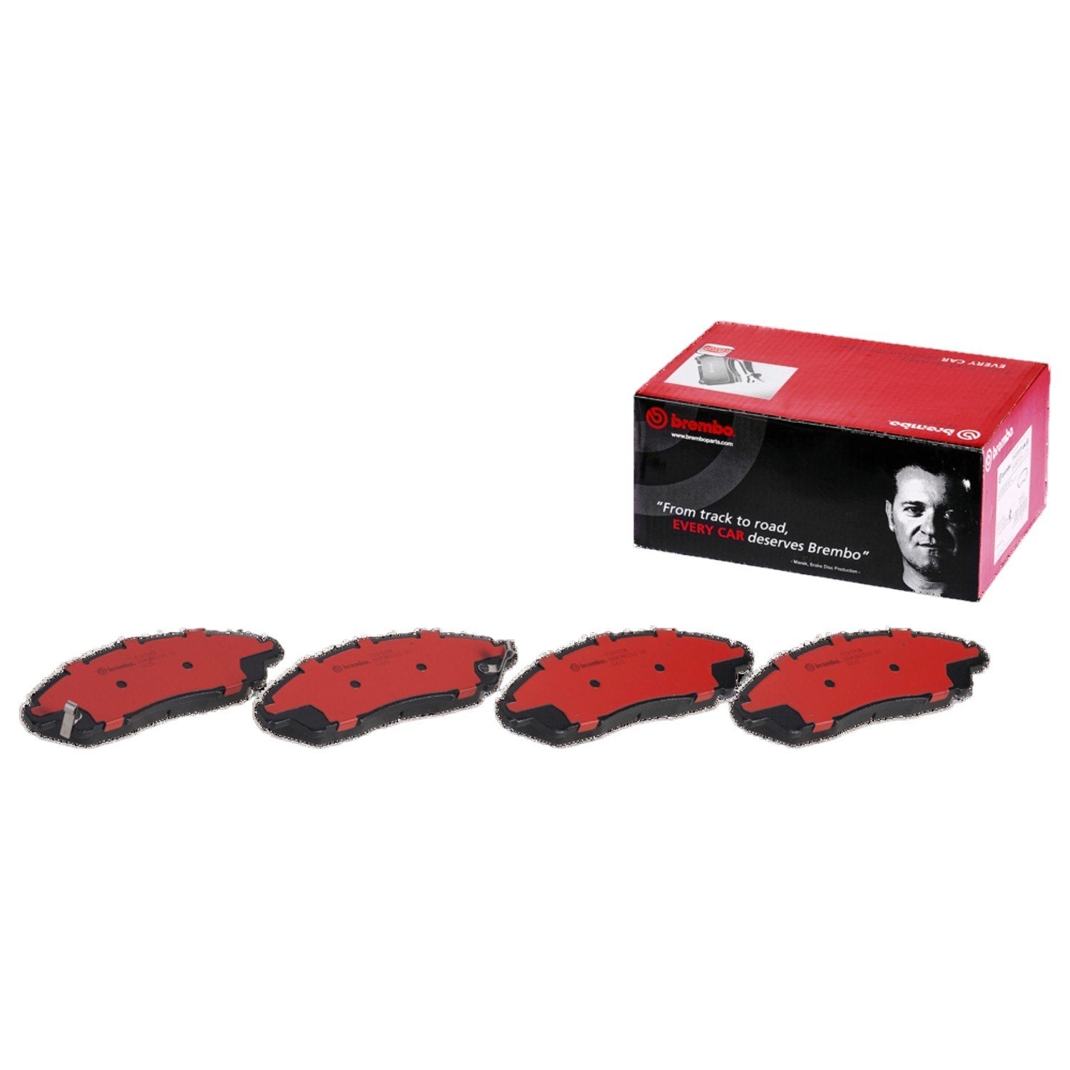 Front View of Front Disc Brake Pad Set BREMBO P28105N