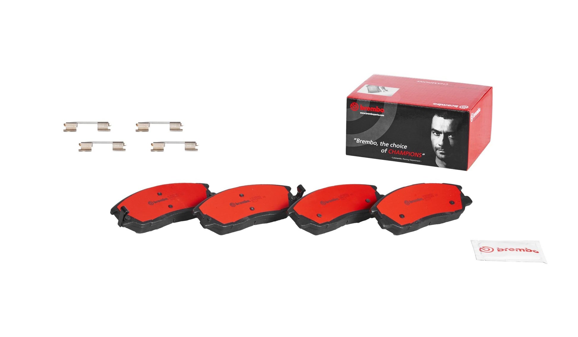 Front View of Front Disc Brake Pad Set BREMBO P30050N