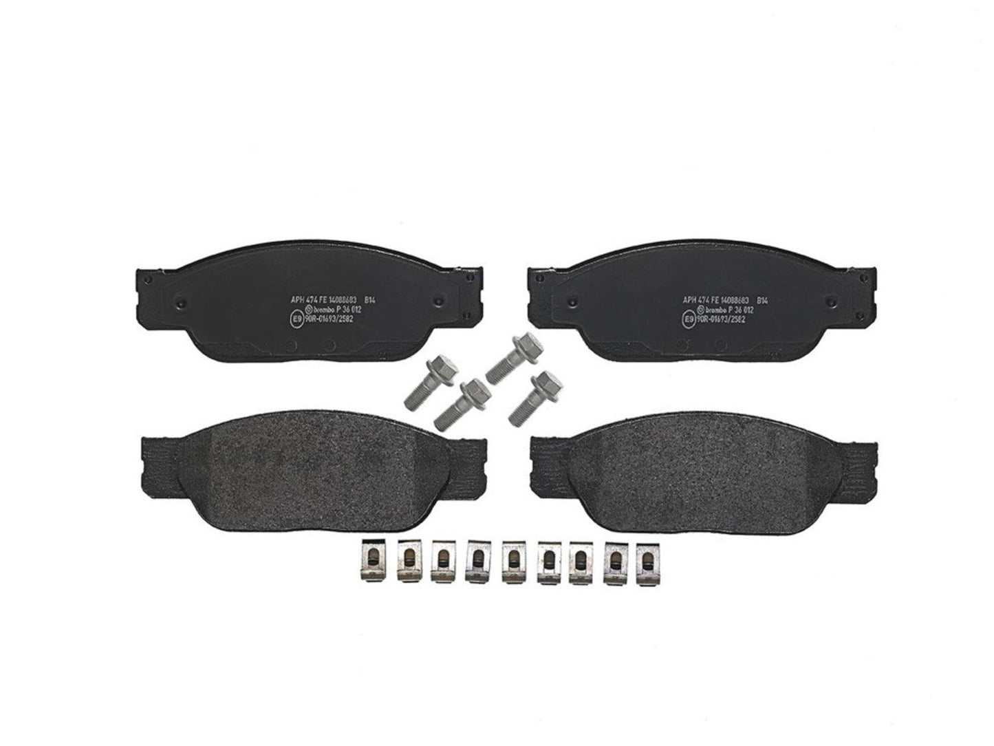 Hardware View of Front Disc Brake Pad Set BREMBO P36012