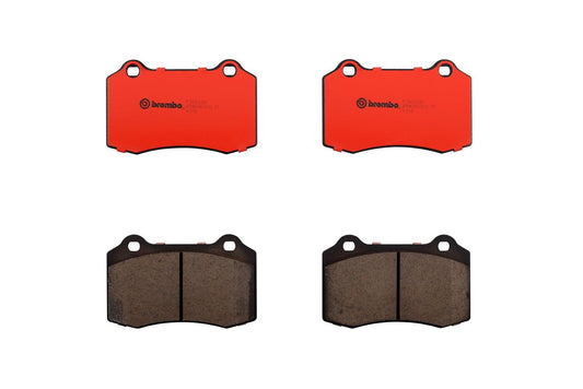 Top View of Rear Disc Brake Pad Set BREMBO P36020N