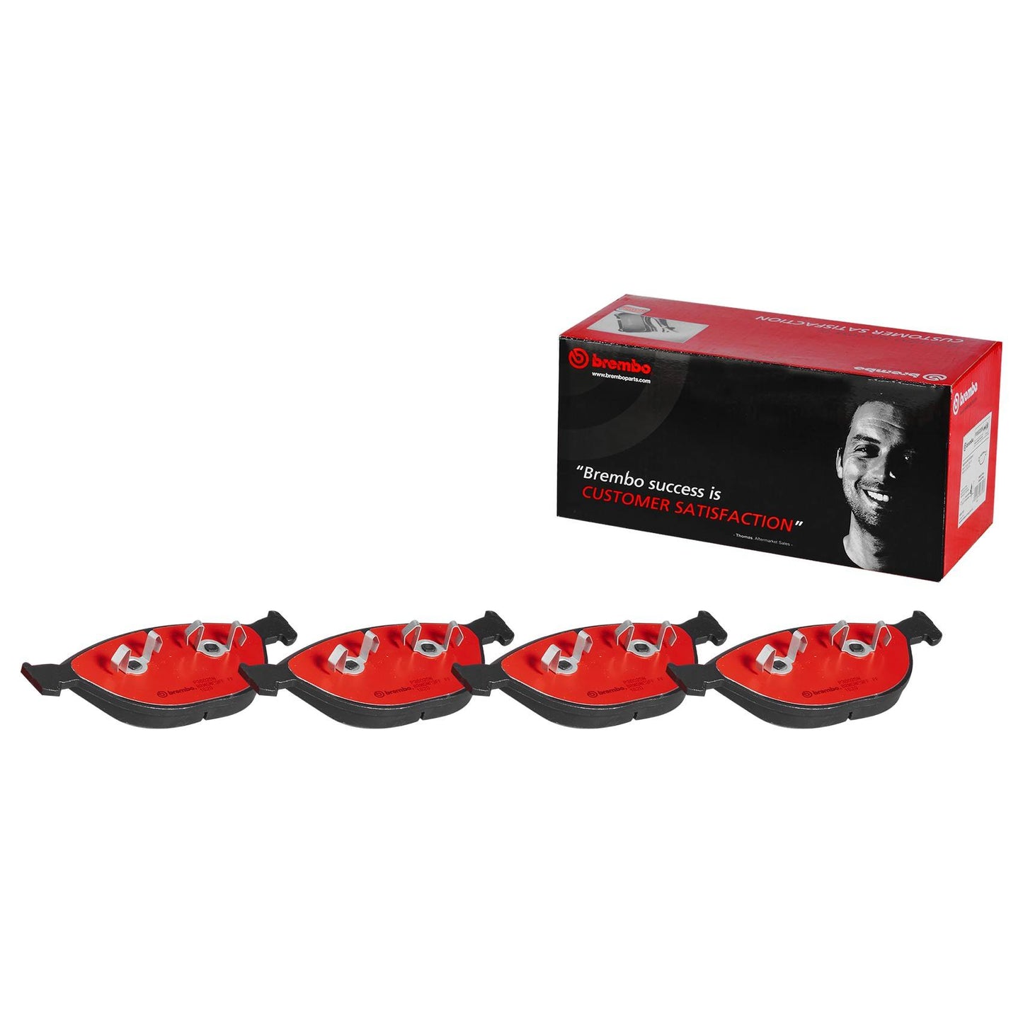 Front View of Front Disc Brake Pad Set BREMBO P36025N