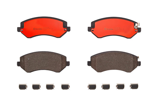 Top View of Front Disc Brake Pad Set BREMBO P37007N