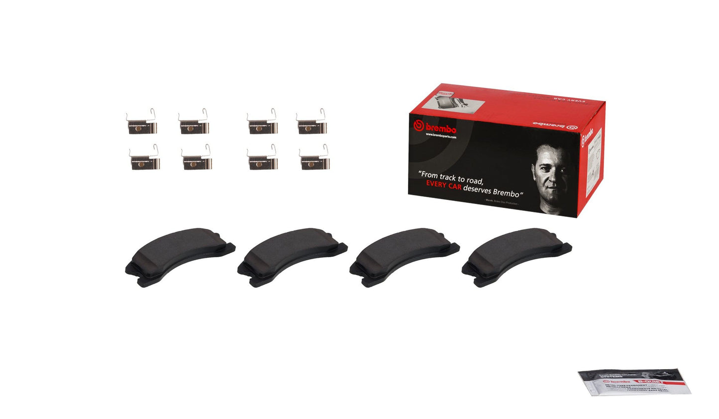 Back View of Front Disc Brake Pad Set BREMBO P37008N