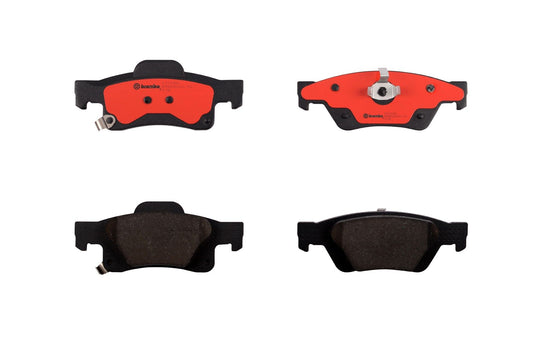 Top View of Rear Disc Brake Pad Set BREMBO P37016N