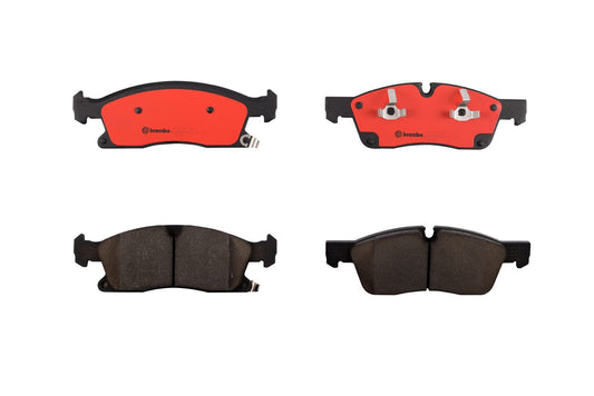 Top View of Front Disc Brake Pad Set BREMBO P37017N