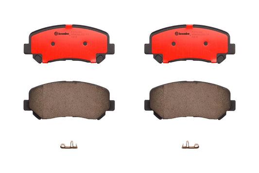 Top View of Front Disc Brake Pad Set BREMBO P37019N