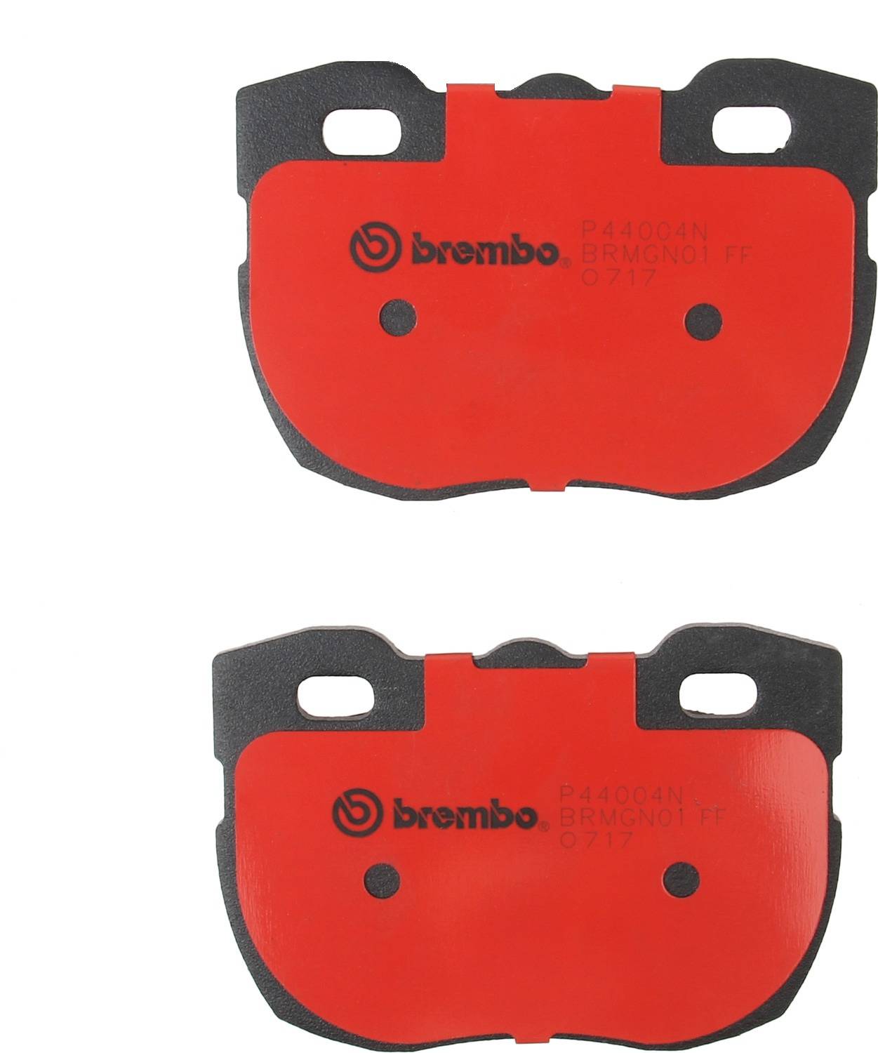 Back View of Front Disc Brake Pad Set BREMBO P44004N