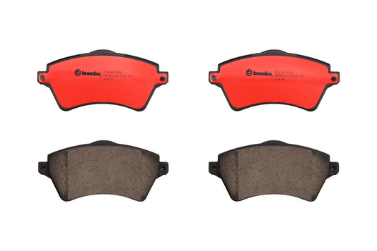 Top View of Front Disc Brake Pad Set BREMBO P44011N