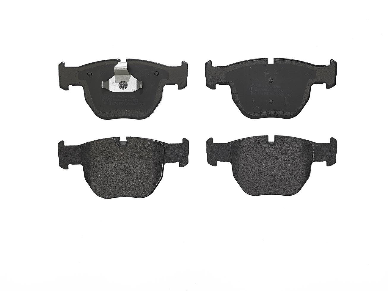 Top View of Front Disc Brake Pad Set BREMBO P44012